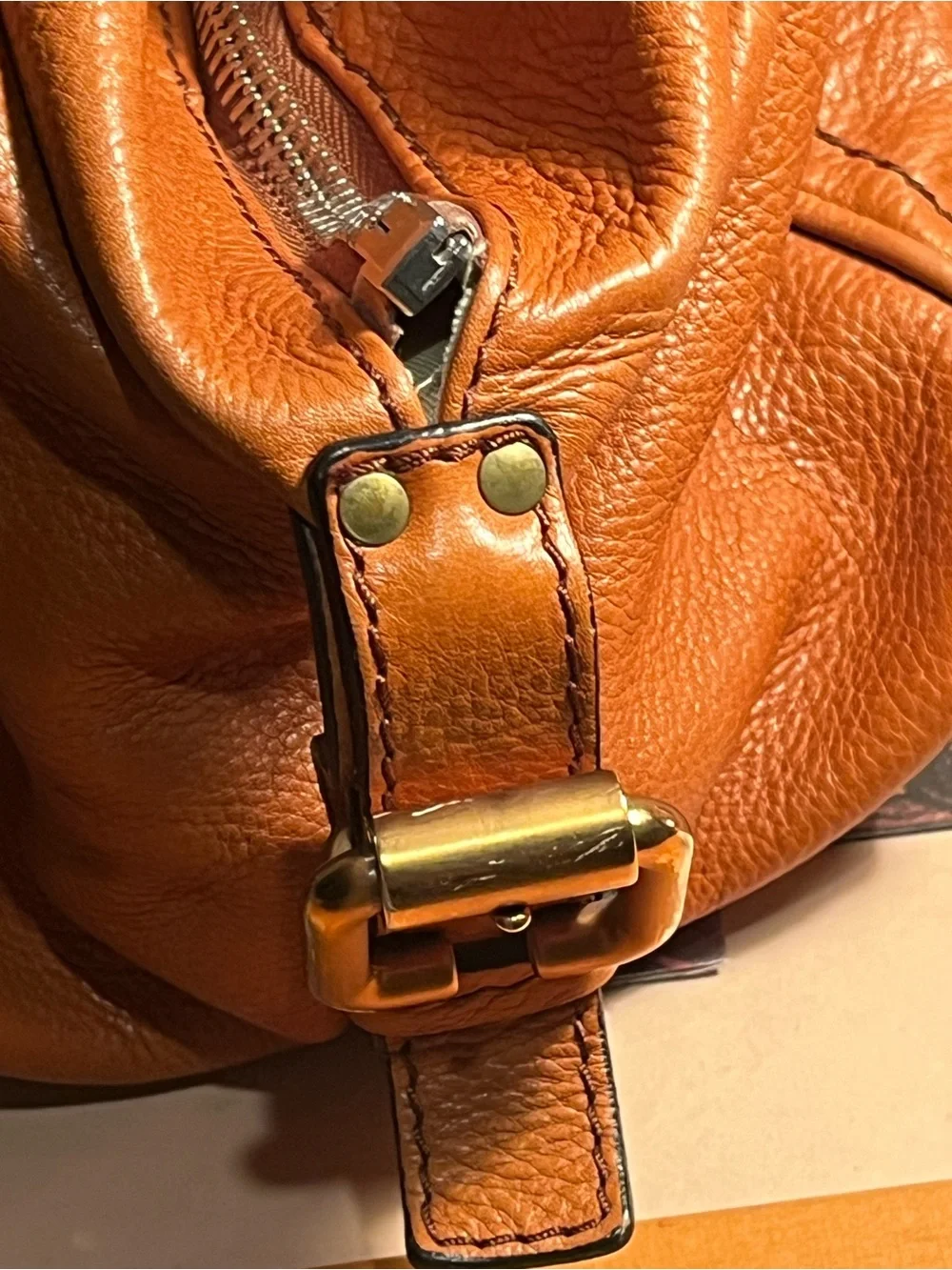CHLOE PADDINGTON Leather Slouch Shoulder Bag (LOCK & KEY ) ICONIC Early 2000s 🤎 - Picture 6 of 16